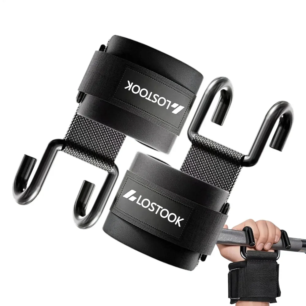 Gymnastic Ring - 1/2個入り プルアップアシストフック フィットネスリストストラップ - ウェイトリフティング、プルアップ、筋力トレーニングに最適、滑り防止に役立ちます。