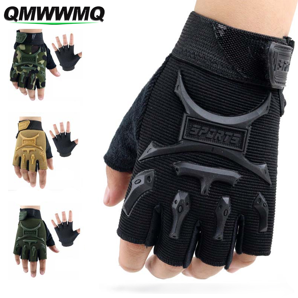 1 ペア子供用スポーツグローブ、ハーフフィンガーグローブ子供 - Weightlifting Gloves のレビューと価格