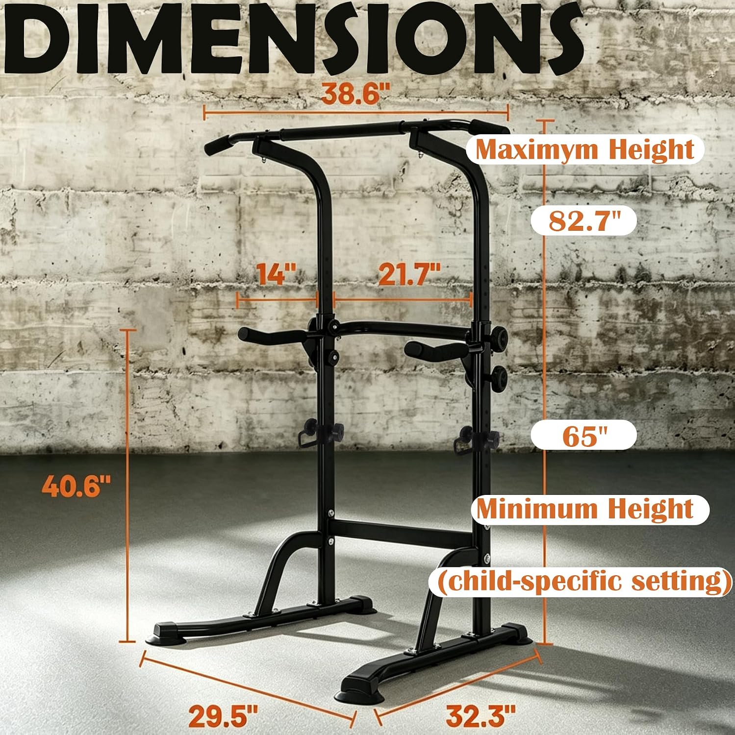 家庭用ジム向けのパワータワー。安定したスチールフレームを備え - Pull Up Bar のレビューと価格