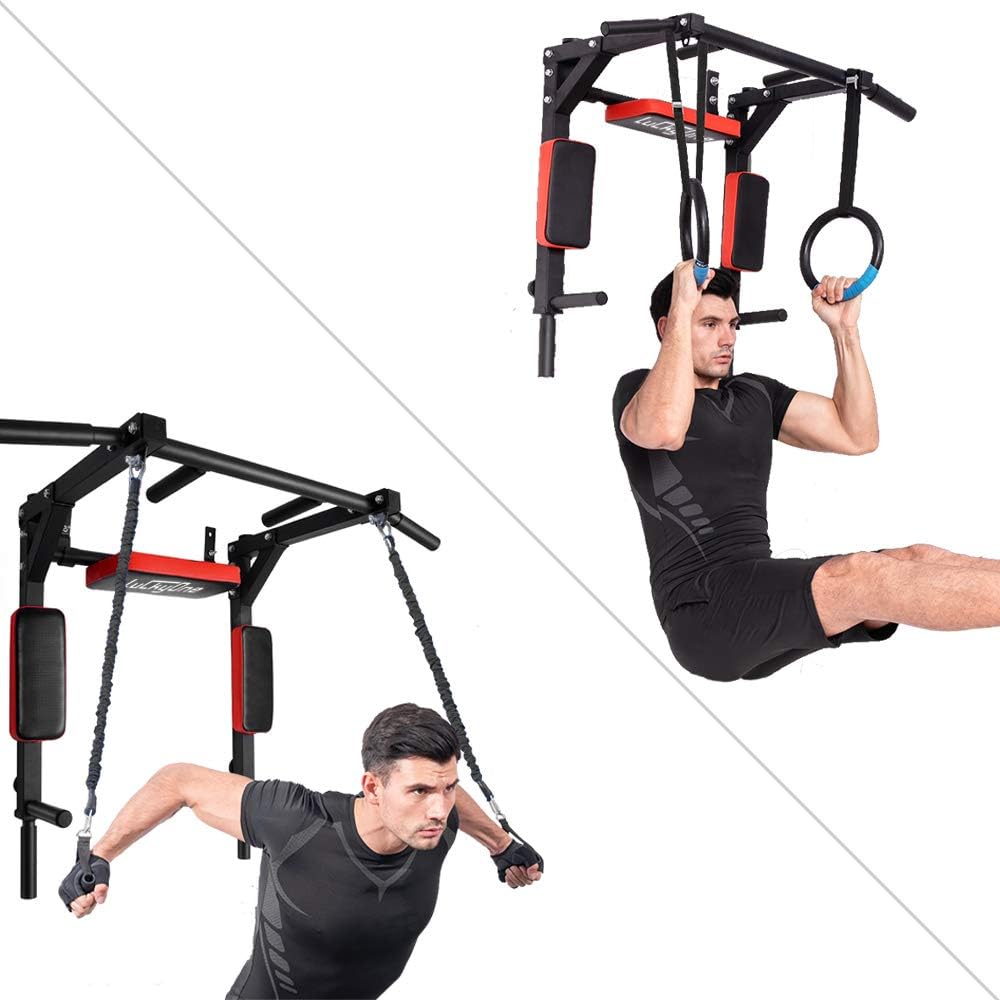 壁掛け式多機能懸垂バー（ディップステーション付き） - Pull Up Bar のレビューと価格