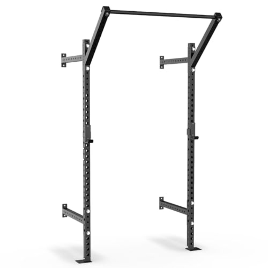 家庭用ジム向け壁掛けスクワットラック、スチール製、黒仕上げ、 - Pull Up Bar のレビューと価格