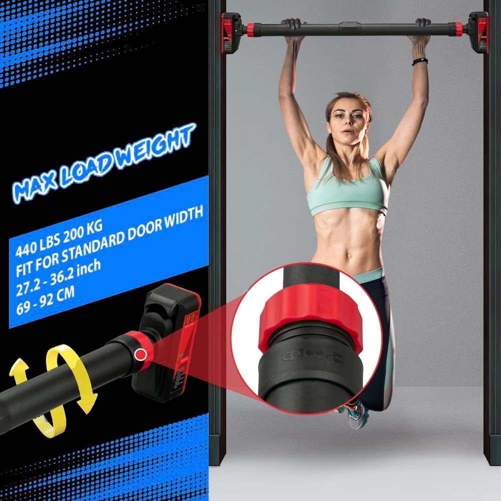 ドア枠に取り付け可能な懸垂バー。安全ロック付きで、自宅での上 - Pull Up Bar のレビューと価格