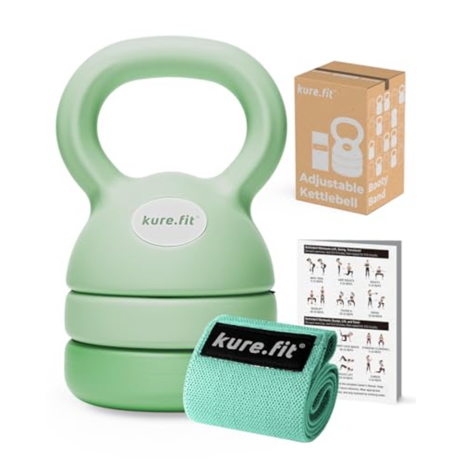 家庭用調整可能ケトルベル 鋳鉄製 ブラックパウダーコート仕上 - Kettlebell のレビューと価格