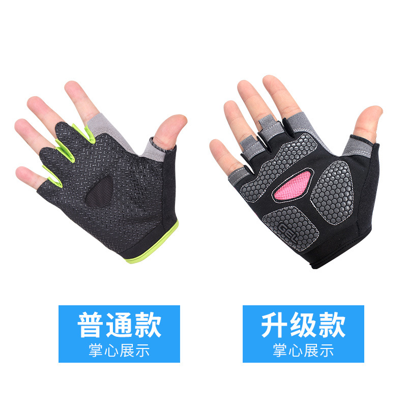 通気性ハーフフィンガージムグローブ男性女性ワークアウト重量挙 - Weightlifting Gloves のレビューと価格